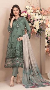 Salwar Kameez de Algodón con Bordado de Lentejuelas de 3mm, Estilo Formal para Mujer, Ropa de Fiesta, Secado Rápido, para Todas las Temporadas - Product Image 2