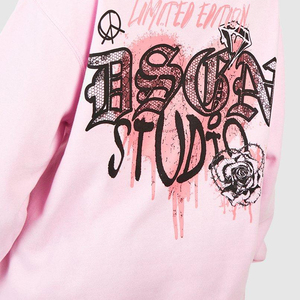 Sweat-shirts à capuche en polaire pour femmes grandes tailles, 100% coton, streetwear, personnalisables avec motif avant, faible MOQ, haute qualité, marque privée - Product Image 6