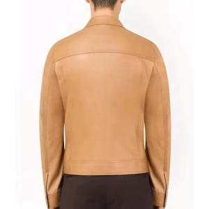 เสื้อแจ็คเก็ตหนังแฟชั่นสำหรับผู้ชายเสื้อแจ็คเก็ตหนังสำหรับฤดูหนาวโลโก้ตามสั่ง - Product Image 6