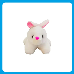 ตุ๊กตากระต่ายน่ารักแสนสวยตุ๊กตากระต่ายยัดนุ่นรูปสัตว์ของขวัญวันเกิดที่สมบูรณ์แบบสำหรับเด็กผู้ชายเด็กผู้หญิงที่เต็มไปด้วยผ้าฝ้าย PP - Product Image 5