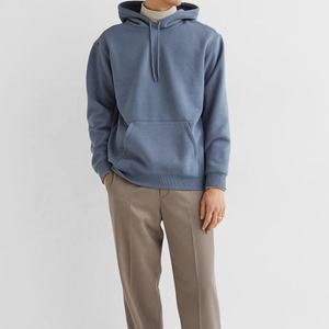 Sudadera con capucha de gran tamaño de alta calidad para hombre con logotipo personalizado OEM Sudadera con capucha de manga larga para hombre con cordones a juego - Product Image 3