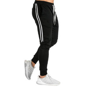 OEM logo personnalisé broderie design imprimé en gros automne et hiver nouvelle mode rayé épissage cordon pantalons décontractés pour hommes - Product Image 1