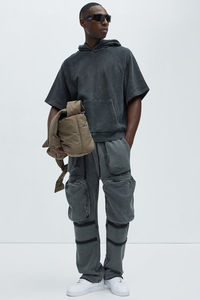 Haute qualité sur mesure demi manches hommes à capuche Top qualité à la mode à capuche nouveau Style hiver mode hommes à capuche - Product Image 2