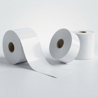 Étiquettes thermiques sans support personnalisées 80 mm x 52 m, rouleaux d'autocollants adhésifs thermiques directs, imperméables et résistants à l'huile pour la logistique et les supermarchés