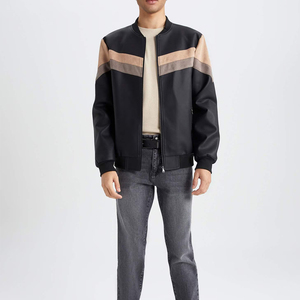 Chaqueta de Cuero Genuino Original para Hombre, Chaqueta de Cuero Clásica, Chaqueta de Invierno a la Moda, Chaqueta Impermeable para Motociclista - Product Image 5