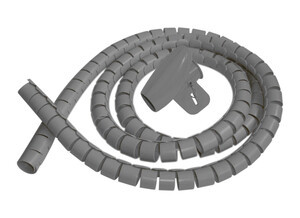 2m. Organizzatore per cavi grigio da 16 mm. (DH 31.658/16/G) - Product Image 1