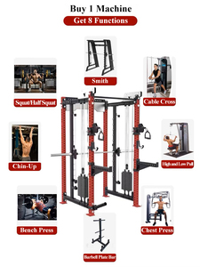 Equipo <span class=keywords><strong>de</strong></span> gimnasio todo en uno Cable Crossover Machine Smith Fitness Cable multifuncional Crossover Power <span class=keywords><strong>Rack</strong></span> - Product Image 2