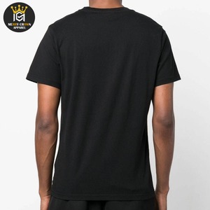 OEM Vêtements pour hommes avec logo personnalisé T-shirts à manches courtes avec strass à séchage rapide T-shirt 100% coton pour hommes coupe ample - Product Image 4