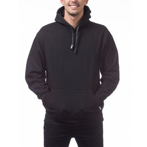 เสื้อฮู้ดลำลองแขนยาวสำหรับผู้ชาย, เสื้อกันหนาวสวมหัวน้ำหนักเบาสีพื้นมีกระเป๋า PRO CLUB - Product Image 6