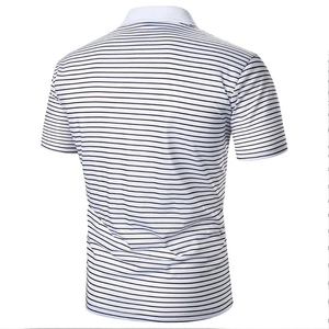 Nouveau design été Jacquard mode populaire basique décontracté ample pull tricoté à manches courtes t-shirt hommes hommes polos de luxe - Product Image 2