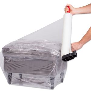 Film Estirable Transparente de 1.5kg, 140m de Largo, Resistente para Paletización, Identificación Visual de Carga, para Alimentos y Cosméticos, 500mm de Ancho, Liso - Product Image 3