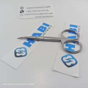 กรรไกรตัดหนังที่มีความแม่นยำสำหรับตัดเล็บเครื่องมือความงามสเตนเลสสตีลสำหรับตัดเล็บเล็บเท้าโค้งทำเล็บหนังกำพร้าออกแบบโลโก้ได้ตามต้องการ - Product Image 3