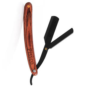 Navaja de afeitar plegable de acero inoxidable con filo recto, navaja de barbero con filo recto de Pissco Pakistán - Product Image 6
