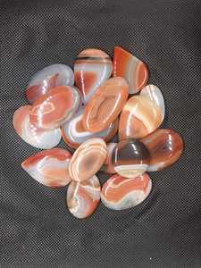 Udgems อัญมณีสีส้มธรรมชาติอัญมณีขัดผิวหลังแบนราบขายส่งอัญมณีรุ่น08 200กรัม MOQ 5-8มม. - Product Image 4