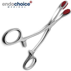 Collin Tongue Holding Forceps Comfortable Handle Secure Hold <b>Rubber</b> Jaws Stainless Steel Surgical Instrument Manual Power Source - Product Image 5