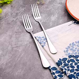 Mini Snappy Luxury Silver Metal <b>Forks</b> and Food Picks (Set of 2) for Home and Restaurant Use Small Tableware - Product Image 1