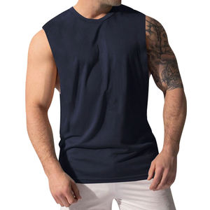 Débardeurs de sport pour hommes en polyester respirant à séchage rapide, vêtements de sport pour la course à pied - Product Image 4