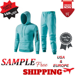 Ensemble de survêtement à capuche et jogging pour homme, vêtement de sport, de Gym, personnalisé, vente en gros, prêt à être expédié - Product Image 5