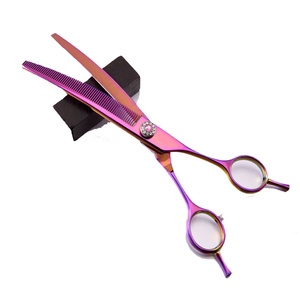Kit de ciseaux de toilettage pour animaux de compagnie, livraison gratuite de haute qualité, accessoires de soins en acier inoxydable 440C, Logo personnalisé - Product Image 6