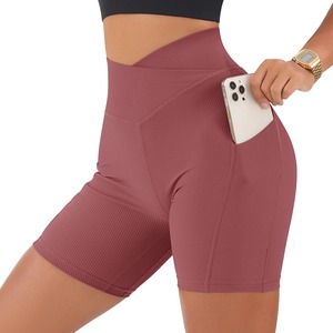 shorts for women Women Sports Short Yoga <b>Legging</b> Shorts Squat Proof High Waist Fitness Tight Shorts Quick Drying Cycling Workout - Product Image 6