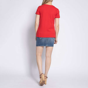 Camisetas de Algodón Orgánico 100% para Mujer, Nuevo Estilo, Protección UV, 220g, Ropa Casual de Invierno, Suministro al por Mayor, Personalizadas - Product Image 4