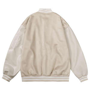 Chaquetas universitarias de logotipos personalizados MOQ bajo de Venta caliente/chaquetas universitarias Collage de hombre de invierno de Color sólido de nuevo diseño - Product Image 6