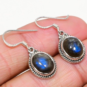 Labradorite Gemstone Jewelry For Women Silver Boho Style <b>Earrings</b> Jewelry 925 Sterling Silver Trending <b>Handmade</b> <b>Earrings</b> Gift - Product Image 2
