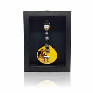 Marco de caja de sombra para decoración del hogar, marco de guitarra portuguesa, decoración de pared con diseño de Estuardo, hecho a mano por MDF para regalo de recuerdo