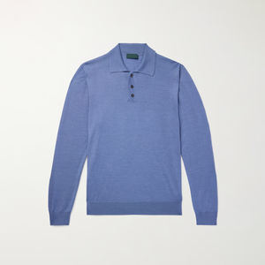 Chemises polo pour hommes, style décontracté, motif uni, nouveau style, tissu jersey en coton, respirant, devant, fabricant et fournisseur en gros - Product Image 1