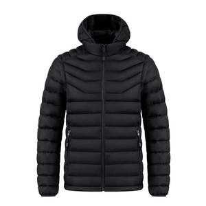 Veste Bomber d'Hiver Personnalisée pour Hommes, Tissu en Toile Épaisse, Style Casual, Capuche, Col Debout, Logo Avant, Veste Imperméable d'Extérieur - Product Image 4