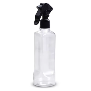 Bouteille pulvérisateur en plastique PET vide de 280 ml, à fond rond et à tête carrée, pour détergent liquide, savon à vaisselle - Product Image 4