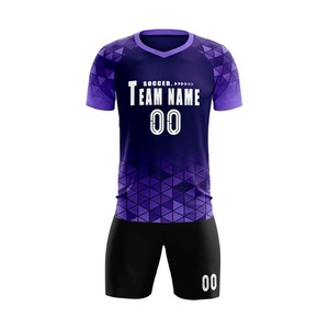 Kit de maillot de football entièrement personnalisé, impression par sublimation, tissu à séchage rapide OEM, vêtements de l'équipe pour jeunes adultes, fournisseur de gros - Product Image 5