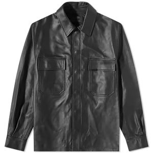 High Quality New Arrival <b>Mens</b> Motorcycle Fashion <b>Sheepskin</b> Leather <b>Jacket</b> Genuine Leather Outerwear OEM Wholesale Manufacturer - Product Image 1