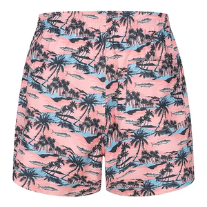 Nuevo tamaño XXS High Street Fitness Mid Board Shorts venta al por mayor patrón bordado algodón sudor playa Color sólido lona correr - Product Image 3