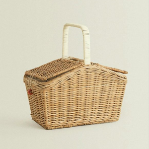 Cesta de pícnic de ratán natural al mejor precio al por mayor con tapa, perfecta para exteriores y acampada - Product Image 2