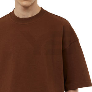 เสื้อยืดฮิปฮอปโอเวอร์ไซส์ของผู้ชายเสื้อผ้าคอตตอน100% แขนสั้นฉลากส่วนตัว - Product Image 6