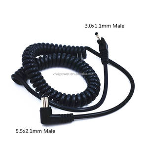 Cable de resorte 3011 a 5521 macho + LP-E5 DR-E5 de batería ficticia, acoplador DC para cámaras digitales <span class=keywords><strong>Canon</strong></span> <span class=keywords><strong>EOS</strong></span> Rebel XSi 450D 500D <span class=keywords><strong>1000D</strong></span> Kiss - Product Image 4