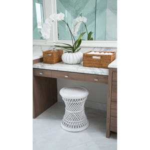 Rattan <b>basket</b> with attached handle Handmade <b>Storage</b> <b>Basket</b> Wholesale eco-friendly Made in Viet Nam - Product Image 5