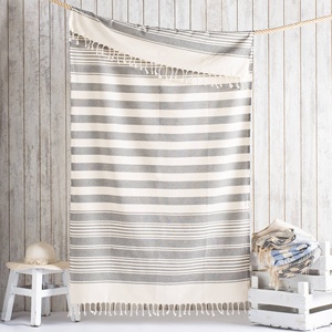 Toalla de Playa Turca 100x180 cm al por Mayor - Anatolia 100 Rayas 100% Algodón Turco, Proveedor OEM para Hoteles, Piscinas y Spas - Product Image 3