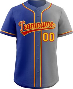 Maillots de baseball personnalisés sergé cousu Logo brodé nom de l'équipe Baseball Sportswear bouton Baseball Jersey grande taille pour les hommes - Product Image 1