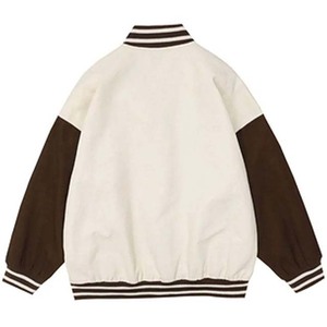 Fabricant de vêtements en gros Vestes universitaires à broderie personnalisables pour hommes Streetwear College Baseball Jacket pour hommes - Product Image 4