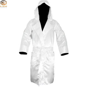 Venta al por mayor bata de boxeo con capucha vestido de Kick Boxing MMA Muay Thai traje/logotipo personalizado batas de boxeo de combate - Product Image 5