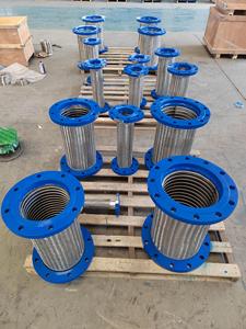 Sản xuất tùy chỉnh SS304 bện lưới kim loại ống linh hoạt kết nối mặt bích - Product Image 5