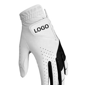 Gants de golf Cabretta de haute performance pour hommes et femmes, en cuir d'agneau de qualité supérieure, doux au toucher, logo personnalisé, respirants - Product Image 5