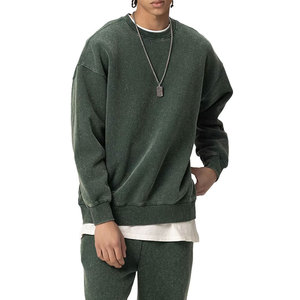 Sudadera Corta de Algodón 100% Grueso de 360 g/m² con Lavado Ácido, Estilo Holgado y Moderno para Otoño e Invierno, con Logotipo Personalizable - Product Image 2