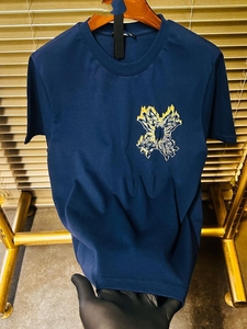 Camiseta de Manga Corta para Hombre, Tallas Grandes, Personalizada, de Seda/Algodón, con Estampado Animal, 300 Gramos, Anti-Pilling, Cuello Redondo, Casual, Transpirable, Ecológica, OEM - Product Image 4