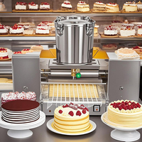 Machine à crêpes mille-feuilles en acier inoxydable, machine automatique pour la fabrication de crêpes pour gâteaux en couches et desserts