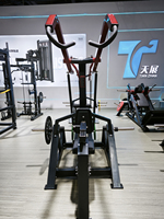 Machine d'entraînement de force isolaté pour la gym, pour le dos et les lombaires, à charge de plaques, usage commercial, machine à rameur haute, garantie 10 ans