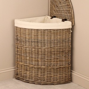 Rattan Wicker <b>Corner</b> Laundry <b>Basket</b> Handmade Storage <b>Baskets</b> Natural Rattan Modern Multifunction Made in Viet Nam - Product Image 4
