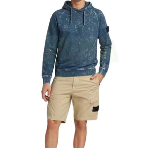 Sweat à capuche pour homme en coton lourd respirant de haute qualité à motif uni taille personnalisée pour l'hiver - Product Image 1